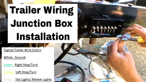 youtube trailer wiring junction box